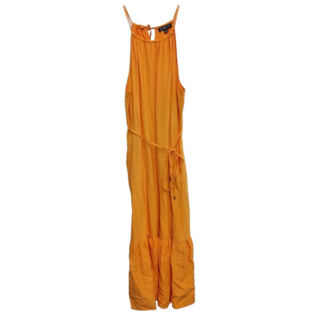 INC International Concept Womens BOHO Maxi Dress Size 8 Orange Sleeveless Casual